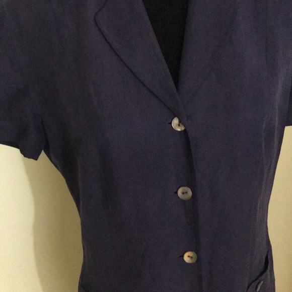 Evan Picone Silk/Linen Shirtdress - Picture 3 of 6